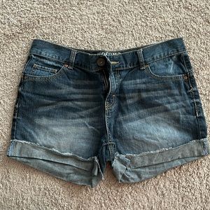 Juniors Mossimo cuffed denim shorts, size 11